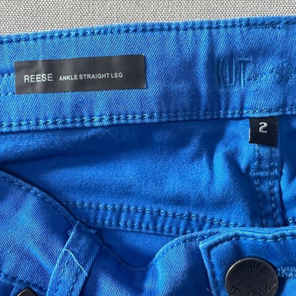 Women's Kut from The Kloth size 2 blue pants NWT Reese ankle straight leg - Picture 9 of 10